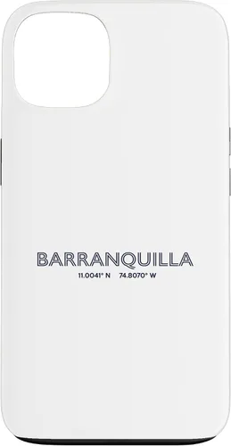 Vista 7 de Colombia City Coordinates - Barranquilla Case for iPhone 16