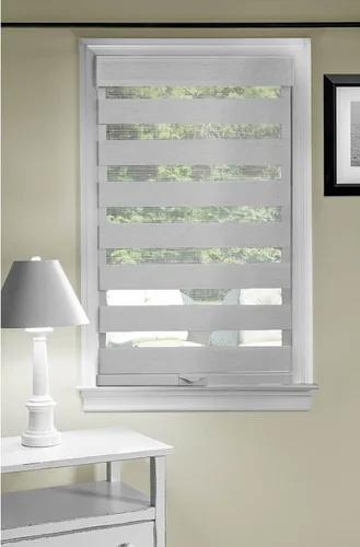 Vista 3 de Achim Home Furnishings persiana sin cuerda Celestial Sheer - Pantalla de doble capa Elevación inalámbrica y cobertura de ventana de control