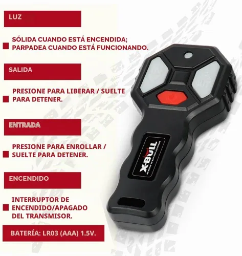 Vista 7 de X-BULL Cabrestante eléctrico de alambre de acero de 12 V 3000 libras para remolcar ATV/UTV todoterreno con soporte de montaje remoto inalámbrico