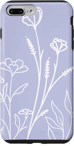 Vista 12 de Summer Wildflowers Pattern Pastel Design Floral Periwinkle Case for iPhone 17