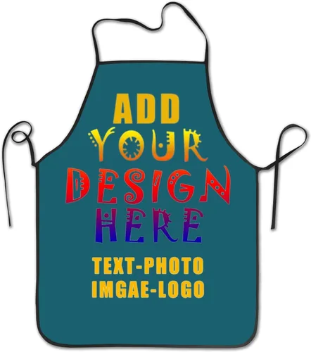 Vista 11 de Delantal personalizado personalizado para mujeres y hombres, delantales de cocina para cocinero, nombre personalizado, texto, logotipo, imagen