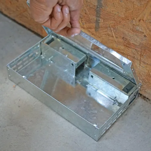 Vista 6 de Trampa para ratones humanitaria de múltiples capturas con parte superior transparente, solución reutilizable y eficaz de control de roedores, trampa