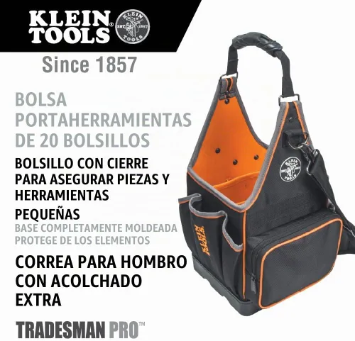 Vista 2 de Klein Tools 554158 –- 14 Tradesman Pro Organizador bolsa 8-Inch bolsa pulgadas