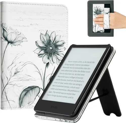 Vista 24 de CoBak Funda para todos los nuevos E-Reader de 6 pulgadas 2024 y 2022 (11 generación), funda inteligente de piel sintética, apagado y encendido