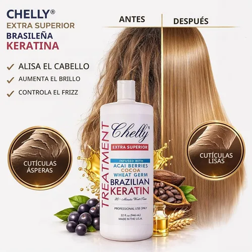 Vista 2 de Chelly Queratina Brasileña Superior (Extra Superior)