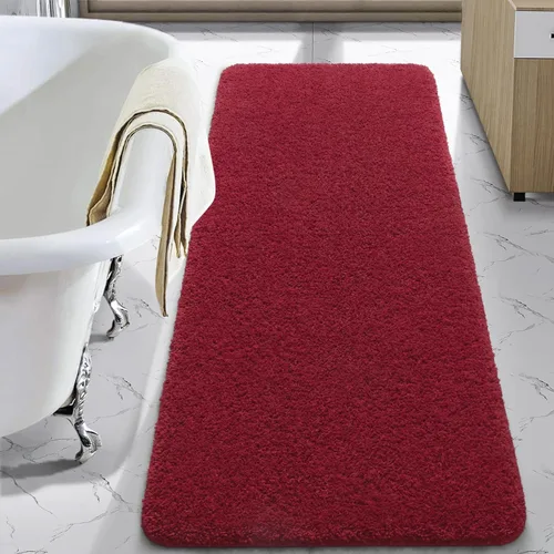 Vista 27 de LOCHAS Alfombra de baño de microfibra antideslizante de 36 x 24 pulgadas Gris