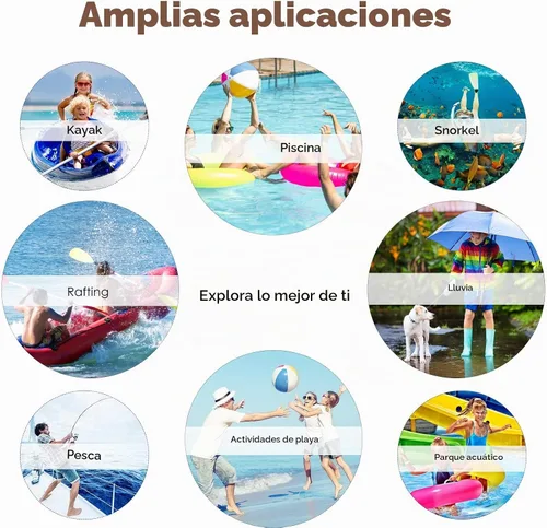 Vista 7 de Paquete de 50 bolsas transparentes impermeables para teléfono con correa de cordón, multicolor