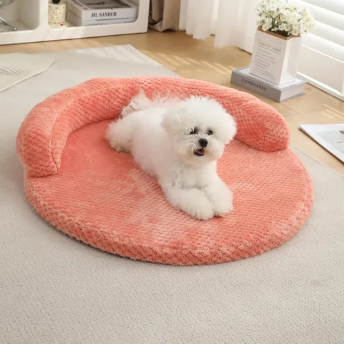 Vista 9 de Cama para gatos de interior, lavable para sofá cama para mascotas, funda extraíble de espuma viscoelástica para caja de huevos, 19.6 x 3.9 x 1.5