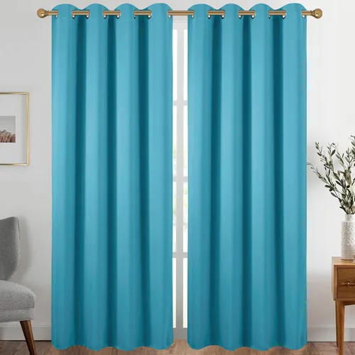 Vista 61 de Diraysid Cortinas opacas beige con ojales para dormitorio, con aislamiento térmico, cortinas de oscurecimiento de habitación, 38 x 54 pulgadas, 2