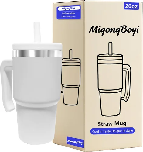 Vista 19 de Botella de agua aislada de 40 onzas, vaso de acero inoxidable 1 taza de agua reutilizable de acero inoxidable de doble pared sin BPA