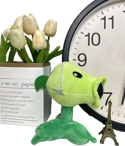 Vista 7 de JHESAO 7 "Plantas y Zombies PVZ Peluche Peashooter Juguetes PVZ 1 2 Peluche Suave Zombies Muñeca Green Pea Shooter Juguete de peluche Nuevo