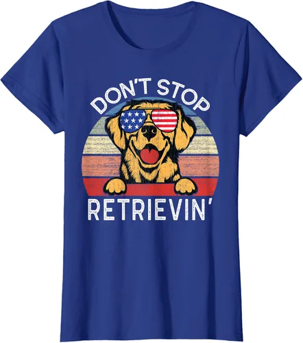 Vista 12 de Don't Stop Retrievin' Golden Retriever Dog Camiseta, Negro