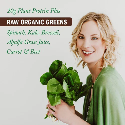 Vista 4 de Garden of Life Raw Organic Protein & Greens, Chocolate Cacao, 1 lb 5.51 oz (610 g) (Paquete de 6)