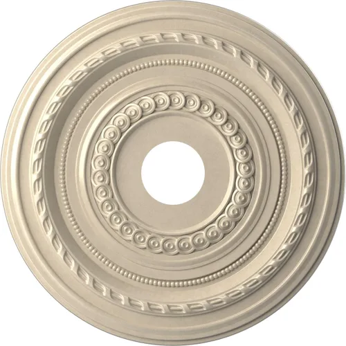 Vista 30 de Ekena Millwork CMP10CO Cole Medallón de techo de PVC termoformado (se adapta a toldos de hasta 4 1/4"), 10 "OD x 3 1/2" ID x 3/4" P
