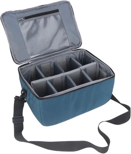 Vista 10 de Koolertron - Bolso universal para cámara DSLR, con particiones acolchadas forradas para lentes, funda protectora impermeable, para Canon/Nikon/Sony