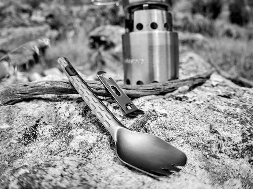 Vista 2 de Gerber Gear Gerber Devour Multi-Tenedor, herramienta para comer en campamento, ónix [31-003418]