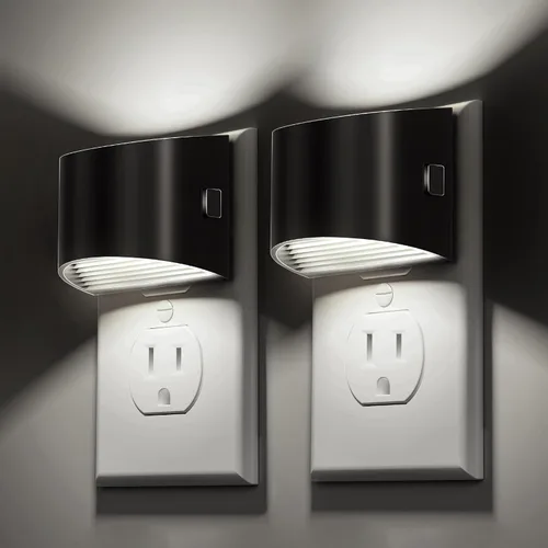 Vista 23 de L LOHAS LED Las luces nocturnas se enchufan en la pared con 3CCT ajustable, luz nocturna de 1W (1600K/3000K/5000K), 1W Nightlights Plug in Wall