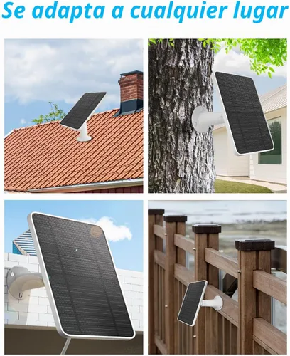 Vista 7 de Cargador de Panel Solar Compatible con Cámara Arlo Pro 5S/Pro 4/Pro 3/Pro 3 Floodlight/Ultra/Ultra 2, Paneles Solares de 6V 4.5W Carga IP65