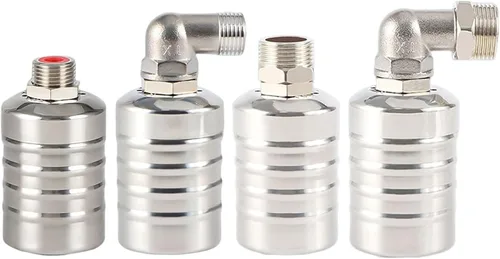 Vista 5 de Stainless Steel Floating Ball Valve Automatic Water Level Control Valve 1/2 3/4 Float Valve Water Tank Water Tower Shutoff Valve(1/2",Side Water