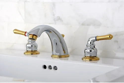 Vista 8 de Kingston Brass KB962 Magellan Grifo de baño extendido, centro ajustable de 8 pulgadas, latón pulido