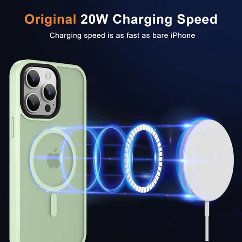 Vista 413 de MOCCA - Funda magnética resistente para iPhone XR de 6.1 pulgadas, compatible con MagSafe, funda con protección contra caídas de grado militar
