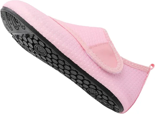 Vista 3 de Scurtain - Zapatos acuáticos para niños, calcetines acuáticos de secado rápido con sensación de pies descalzos para niños, niñas y bebés con suela