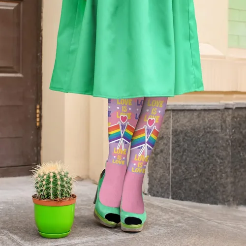 Vista 5 de devor Tube Socks Women Work Boot Sock Womens Duck Boot Socks Humor lesbian gay pride bi pride Love is love Socks