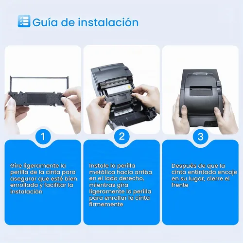 Vista 4 de LxTek Paquete de 30 cintas de repuesto compatibles ERC30 para ERC-30