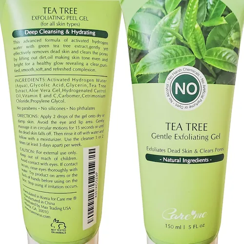 Vista 2 de Gel exfoliante facial, exfoliante suave no exfoliante para cara y cuerpo, exfolia, pela y elimina las células muertas de la piel, revela una piel