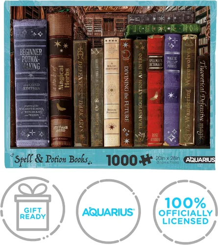 Vista 7 de AQUARIUS Rompecabezas de libros de hechizos y pociones (rompecabezas de 1000 piezas), sin deslumbramiento, ajuste de precisión, 22 x 28 pulgadas