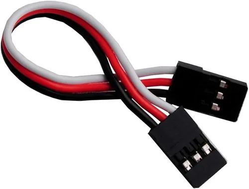 Vista 4 de 10 unids 3.93 pulgadas macho a macho JR enchufe servo extensión plomo 3pin 3.937 in servo cable de extensión para RC avión coche