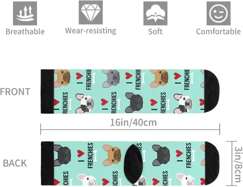 Vista 6 de Calcetines divertidos para hombre y mujer, calcetines deportivos casuales