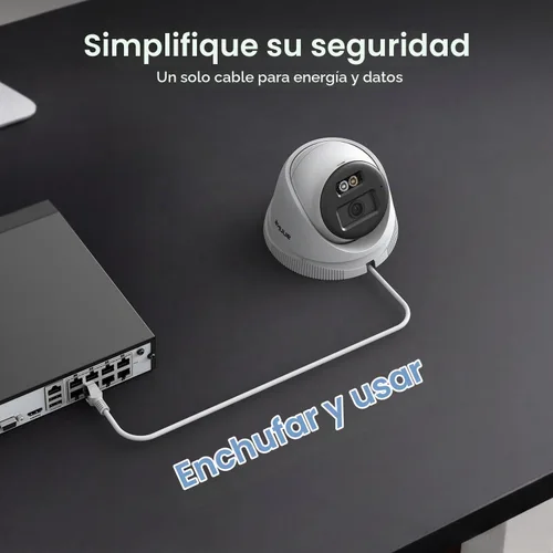 Vista 6 de ANNKE Sistema de cámara de seguridad PoE de 8CH 5MP, 1TB HDD, 4pcs 3K