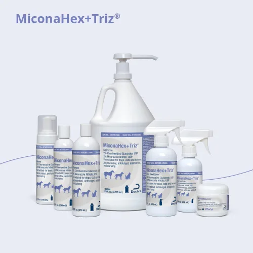 Vista 4 de MiconaHex+Triz Acondicionador en aerosol para perros, gatos y caballos, 8 onzas, transparente Antibiopelícula, hidratante; el embalaje puede variar