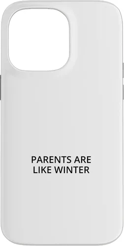 Vista 21 de iPhone 16 Parents are like winter Case