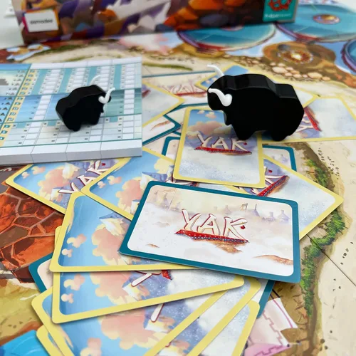 Vista 3 de Juego de mesa de yak Gestión de recursos estratégicos para la construcción de la diversión familiar para adultos y niños de 8 años en adelante 2-4