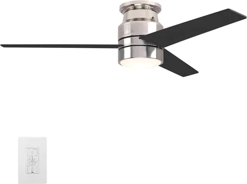 Vista 11 de Carro Ventilador de techo de perfil bajo de 52 pulgadas con luz, ventilador de techo inteligente con luz, funciona con Alexa/Google Assistant/Siri