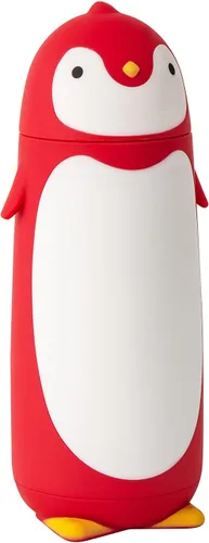 Vista 10 de Termo de acero inoxidable aislado al vacío, diseño de pingüino, taza de viaje, botella de té, agua y café