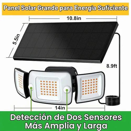 Vista 6 de intelamp Luz solar al aire libre del sensor de movimiento de la inundación