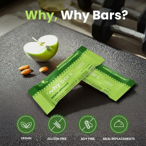 Vista 4 de Barras de proteínas, almendra de manzana, barras de 2.04 onzas (paquete de 12 barras de proteínas) – Barra de proteínas, superalimento, sin gluten
