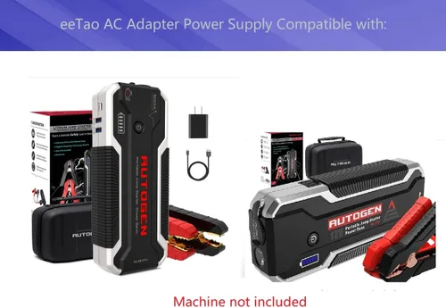 Vista 3 de Cable de carga micro USB compatible con AUTOGEN MJS111B MJS-111 MJS60W arrancador de coche 4500A 4000A 3000A 12V enchufe cargador de batería