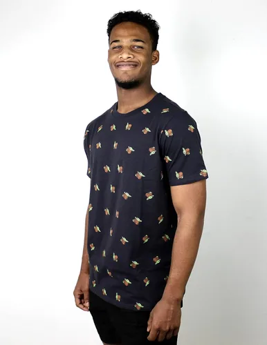 Vista 2 de STAR WARS Men's The Mandalorian Grogu Allover Print T-Shirt