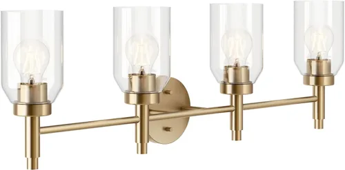 Vista 9 de Kichler Madden - Lámpara de pared para baño, 1 luz, bronce champán