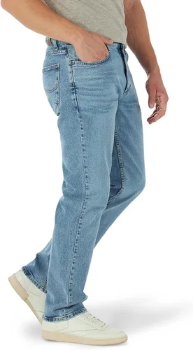Vista 2 de Lee - Pantalones vaqueros rectos de ajuste relajado para hombre Azul hielo.