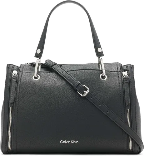 Vista 11 de Calvin Klein Bolso de organización novedoso Bubble Lamb Logotipo de almendra/gris pardo/blanco