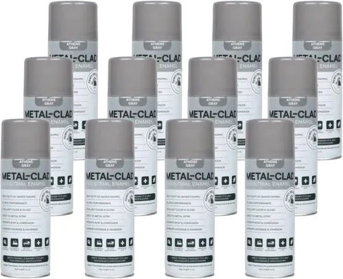 Vista 8 de Pinturas para la industria Esmalte industrial, Pintura en aerosol - Maquinaria de hierro de metal de acero - 1 lata (aluminio metálico) 9-S-1423