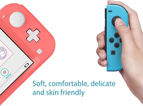 Vista 7 de Juego de 20 tapas de palanca de mando para Nintendo Switch, accesorios para consola de interruptores, blancorojoazulnegroamarillo