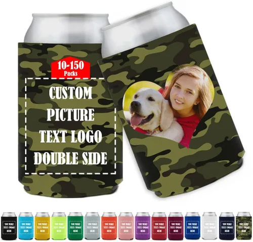 Vista 26 de Funda enfriadora de latas de cerveza personalizada Koo-zi Slim a granel, añade tu texto con imagen en una cubierta plegable de 12 onzas líquidas