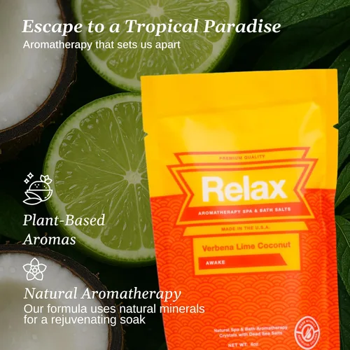Vista 4 de Relax Spa & Bath, Epsom & Sales del Mar Muerto, sales de baño de aromaterapia para bañera de hidromasaje, baño o spa, infundidas con magnesio