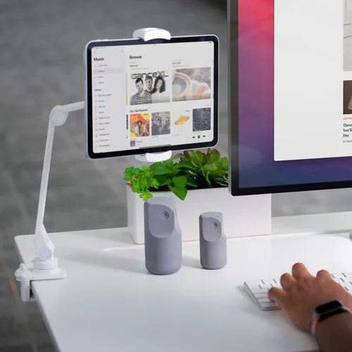 Vista 7 de Twelve South HoverBar Duo Soporte para iPad (2.ª generación) - Soporte ajustable para tablet de escritorio con base pesada y fijación de abrazadera
